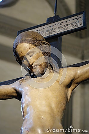 Crocifisso di Santo Spirito,florence Editorial Stock Photo